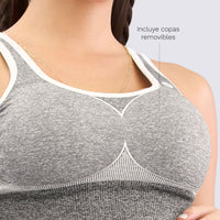 TOP SEAMLESS SOPORTE ALTO BLANCO RVC