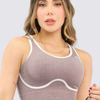 TOP PALO DE ROSA VENAS EN CONTRASTE RVC