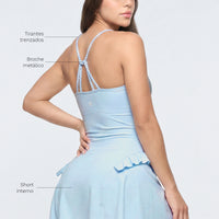 VESTIDO BABY BLUE TIRANTES TRENZADOS CDC