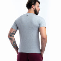 Camiseta Deportiva Para Hombre Gris 0105GC | Colombian Gymwear