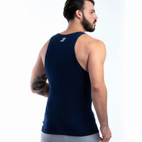 Camiseta Esqueleto Deportiva Para Hombre Azul 0505AM | Colombian Gymwear