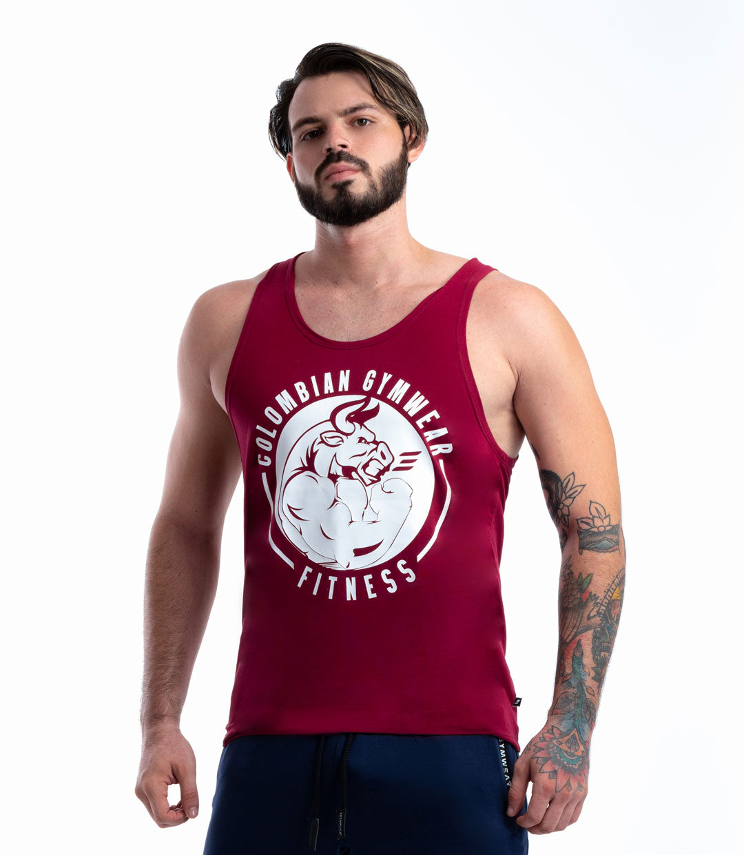 Camiseta Esqueleto Deportiva Para Hombre Vinotinto 0505VT