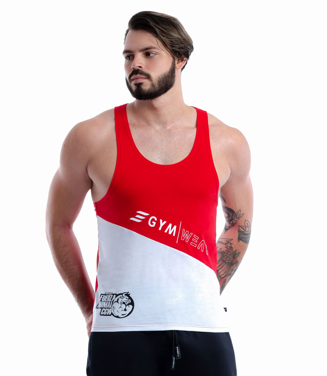 Camiseta Esqueleto Deportiva Para Hombre Roja 0507R-B Colombian