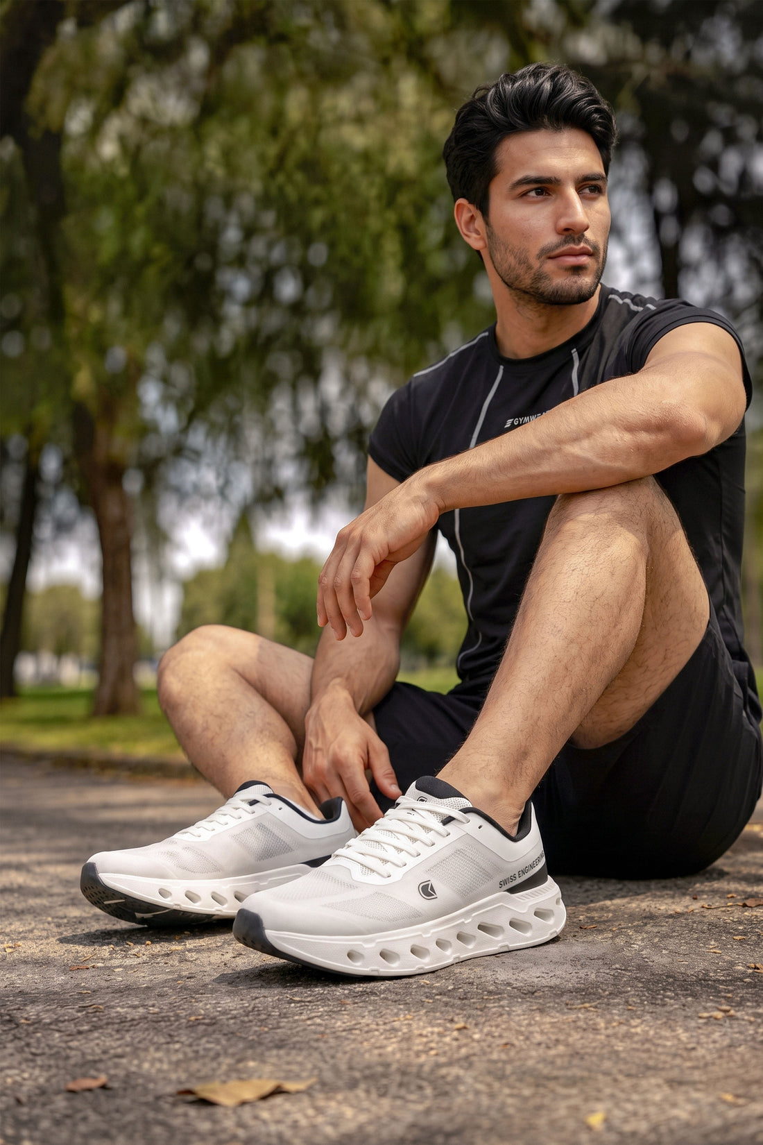 TENIS HOMBRE BLANCOS TRAIL