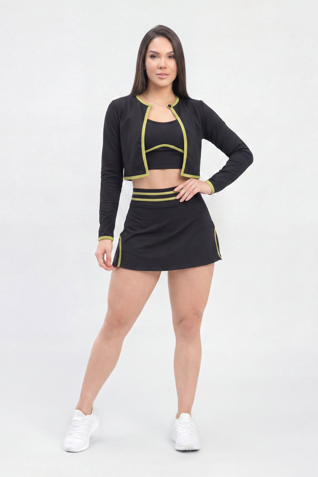 FALDA NEGRA CON SHORT INTERNO RVC