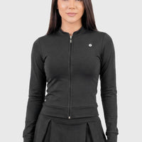 CHAQUETA NEGRA CIERRE FRONTAL RVC