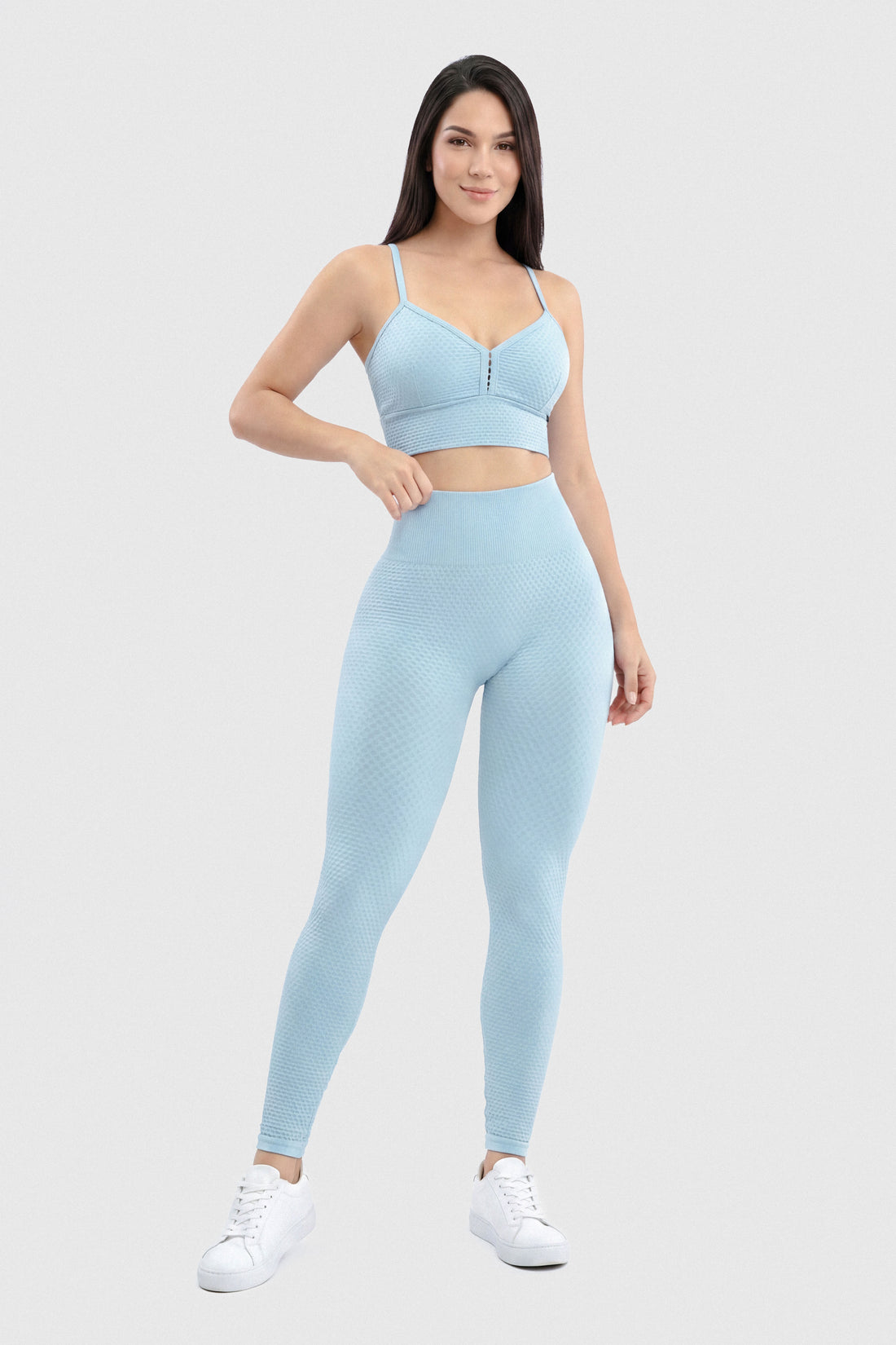TOP DEPORTIVO BABY BLUE TEXTURIZADO CDC