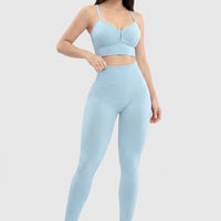 TOP DEPORTIVO BABY BLUE TEXTURIZADO CDC