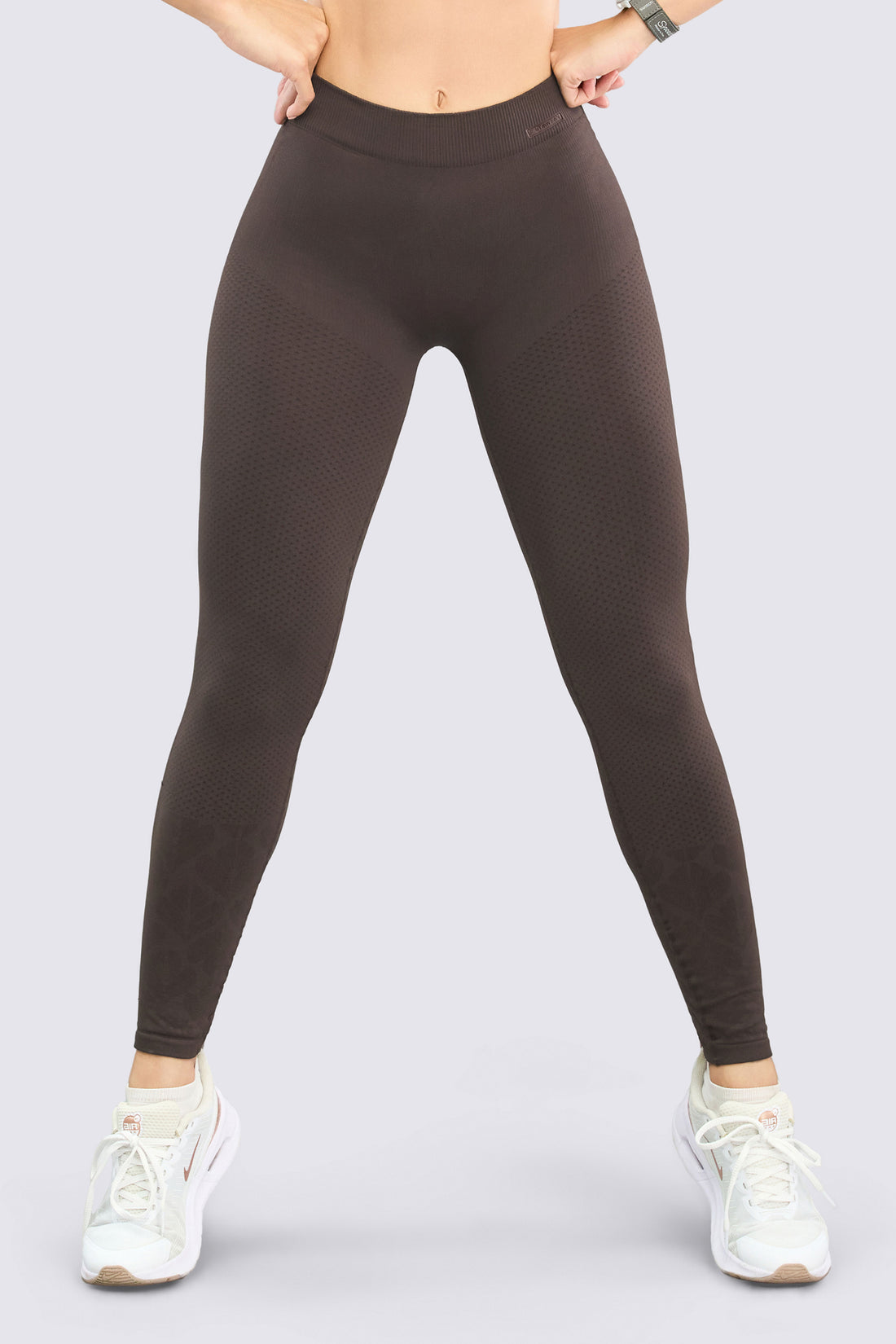 LEGGINGS SEAMLESS CAFÉ AJUSTE PERFECTO RVC
