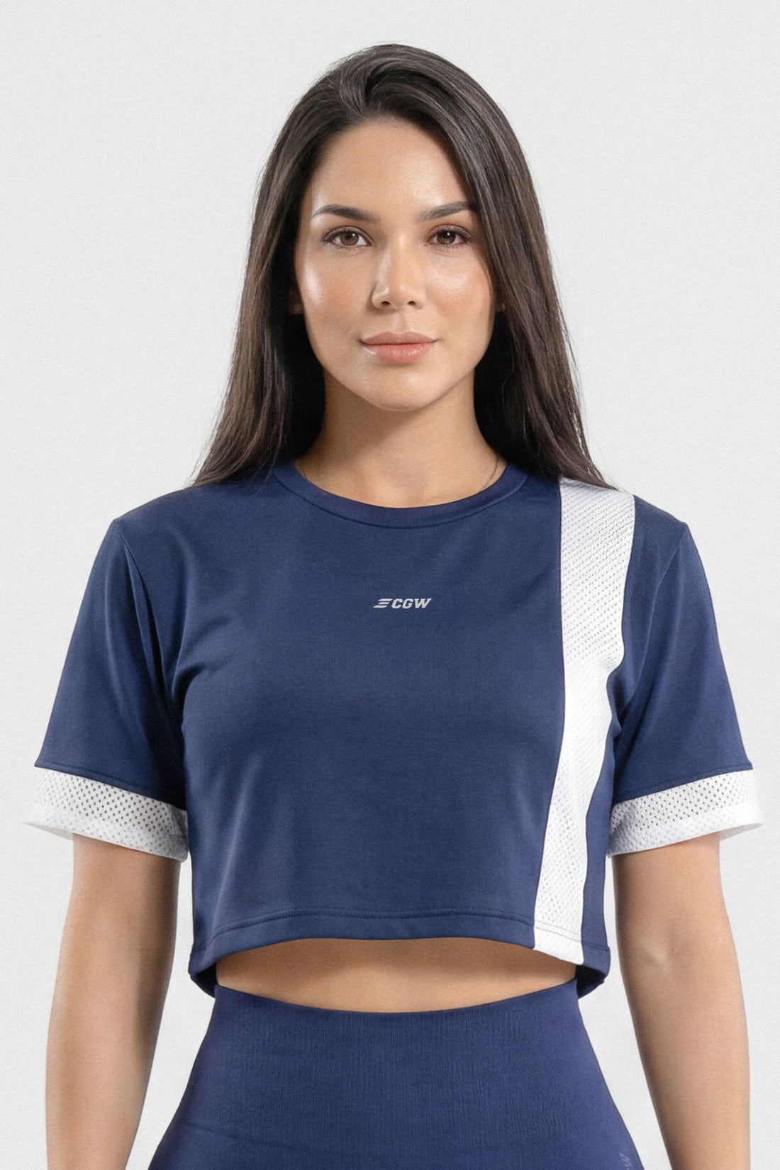 BLUSA  AZUL MARINO CUELLO REDONDO RVC