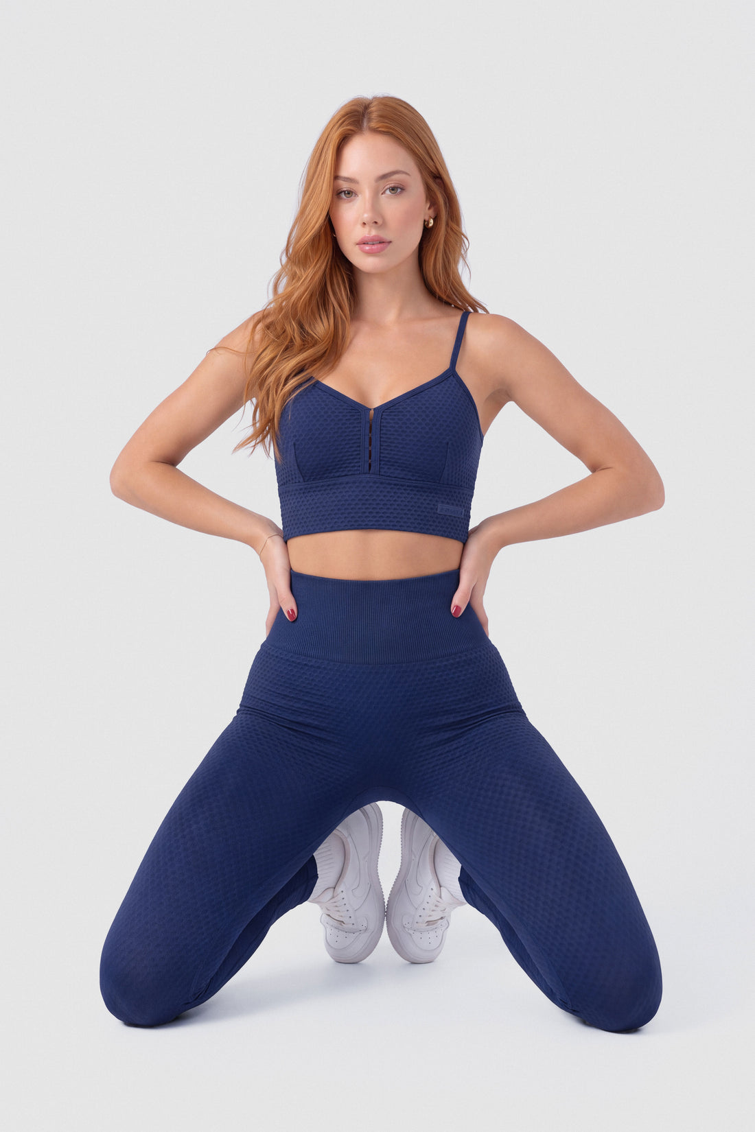 LEGGINGS SEAMLESS TEXTURIZADO AZUL NAVY PPC