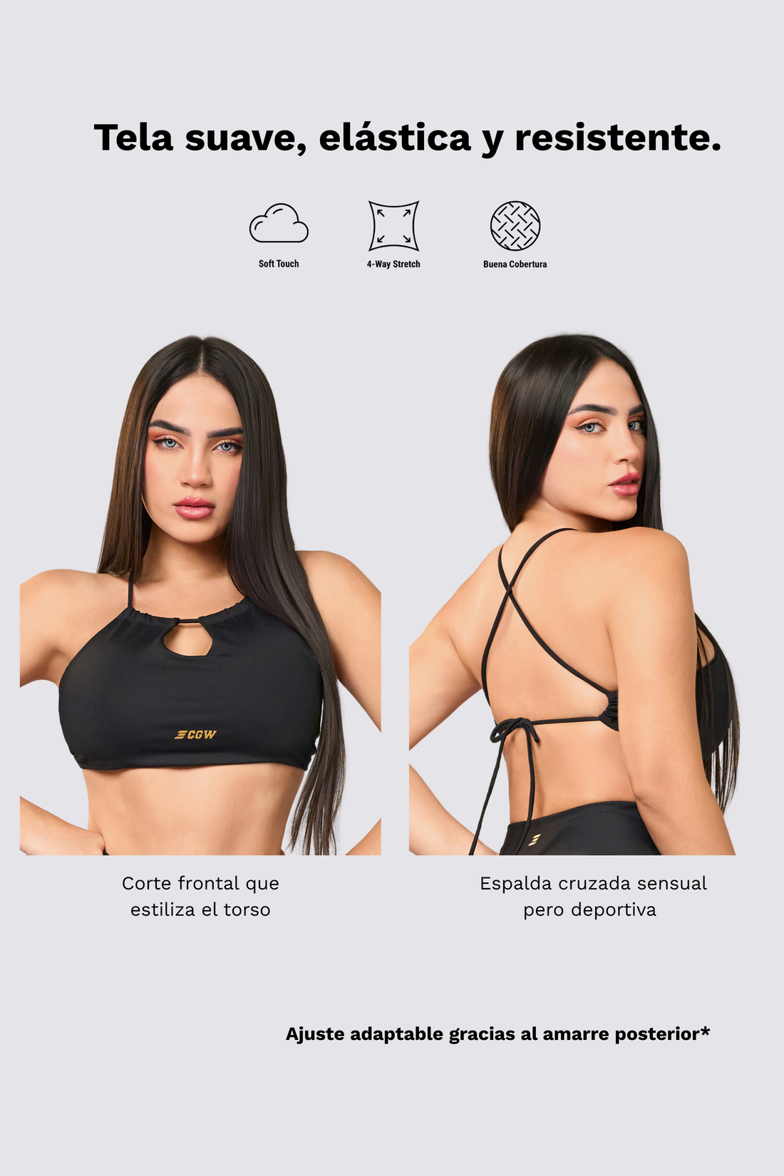 SET ESENCIAL NEGRO - colombiangymwear