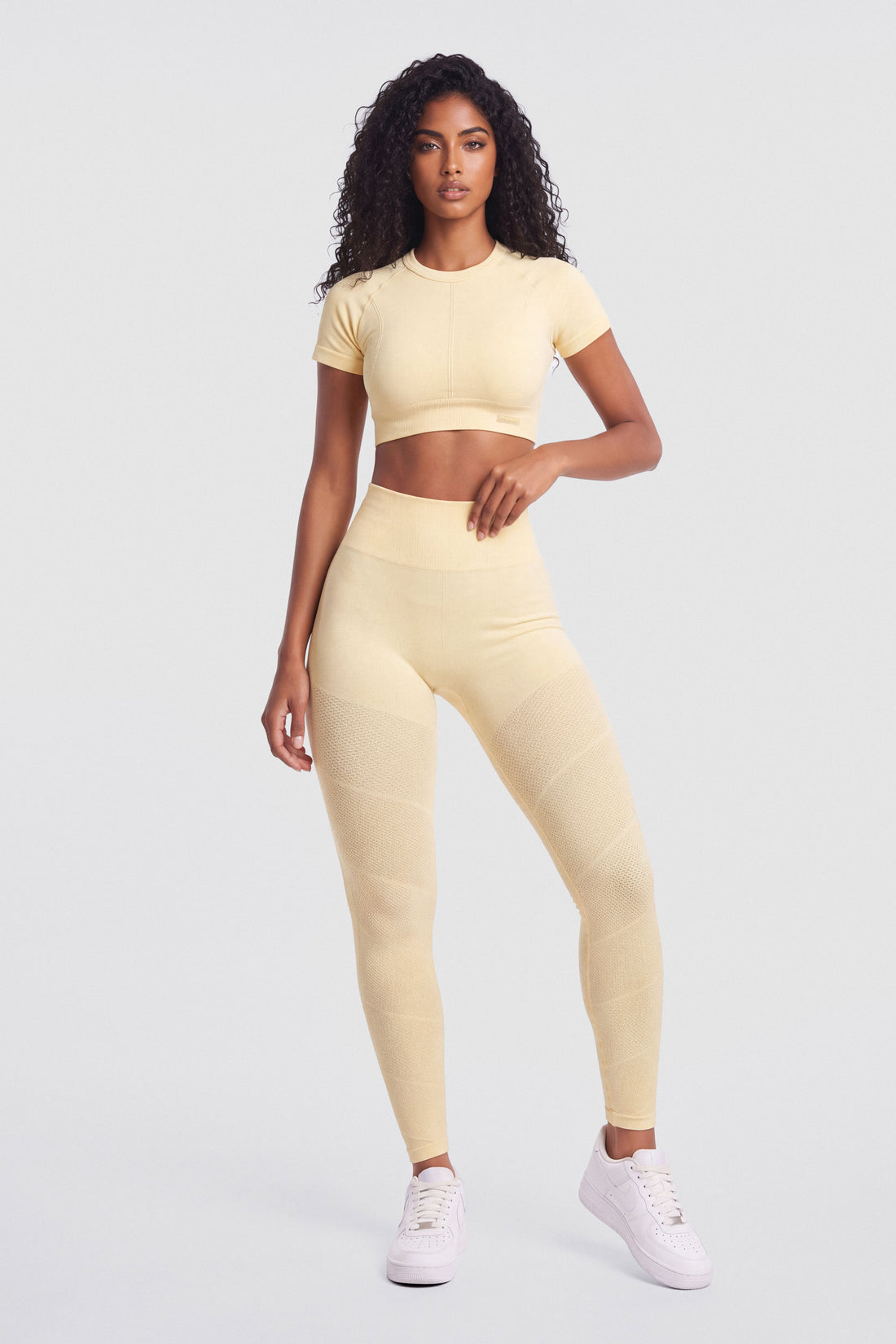 LEGGINGS AMARILLO MANTEQUILLA PRETINA ALTA RVC
