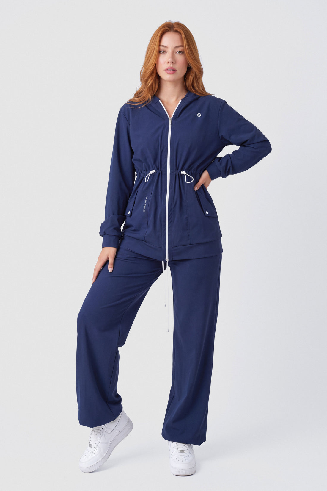 CHAQUETA AJUSTE EN LA CINTURA AZUL MARINO PPC