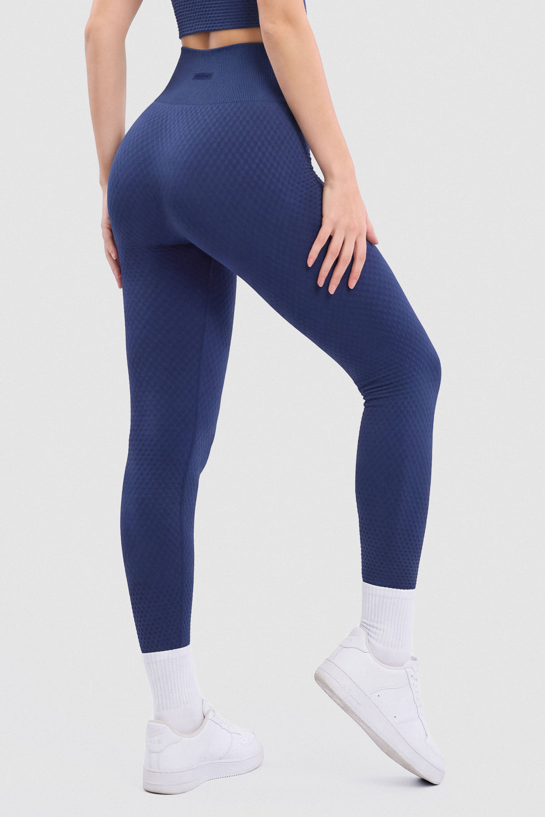LEGGINGS SEAMLESS TEXTURIZADO AZUL NAVY PPC