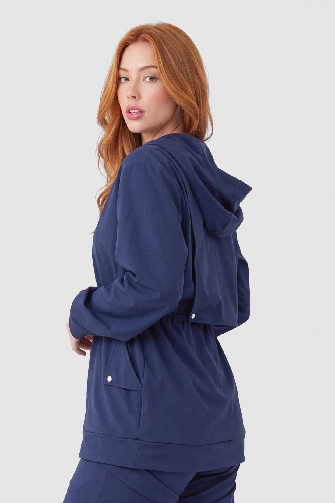 CHAQUETA AJUSTE EN LA CINTURA AZUL MARINO PPC