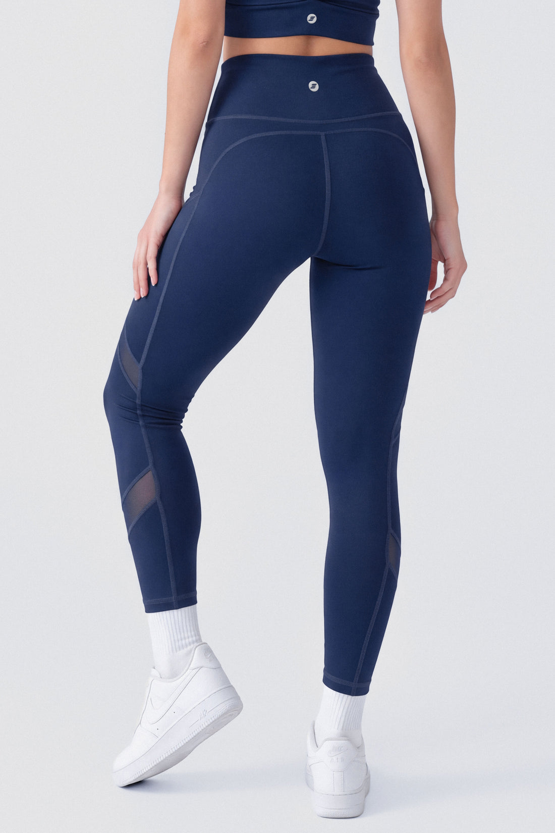 LEGGINGS AZUL NAVY MALLA TRANSLÚCIDA  PPC
