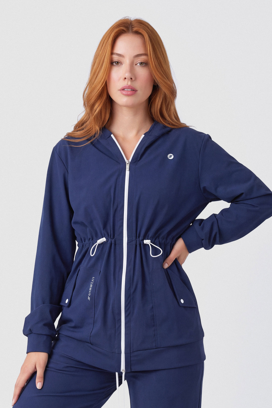 CHAQUETA AJUSTE EN LA CINTURA AZUL MARINO PPC
