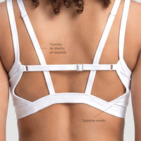 TOP BLANCO TIRANTES CRUZADOS CDC
