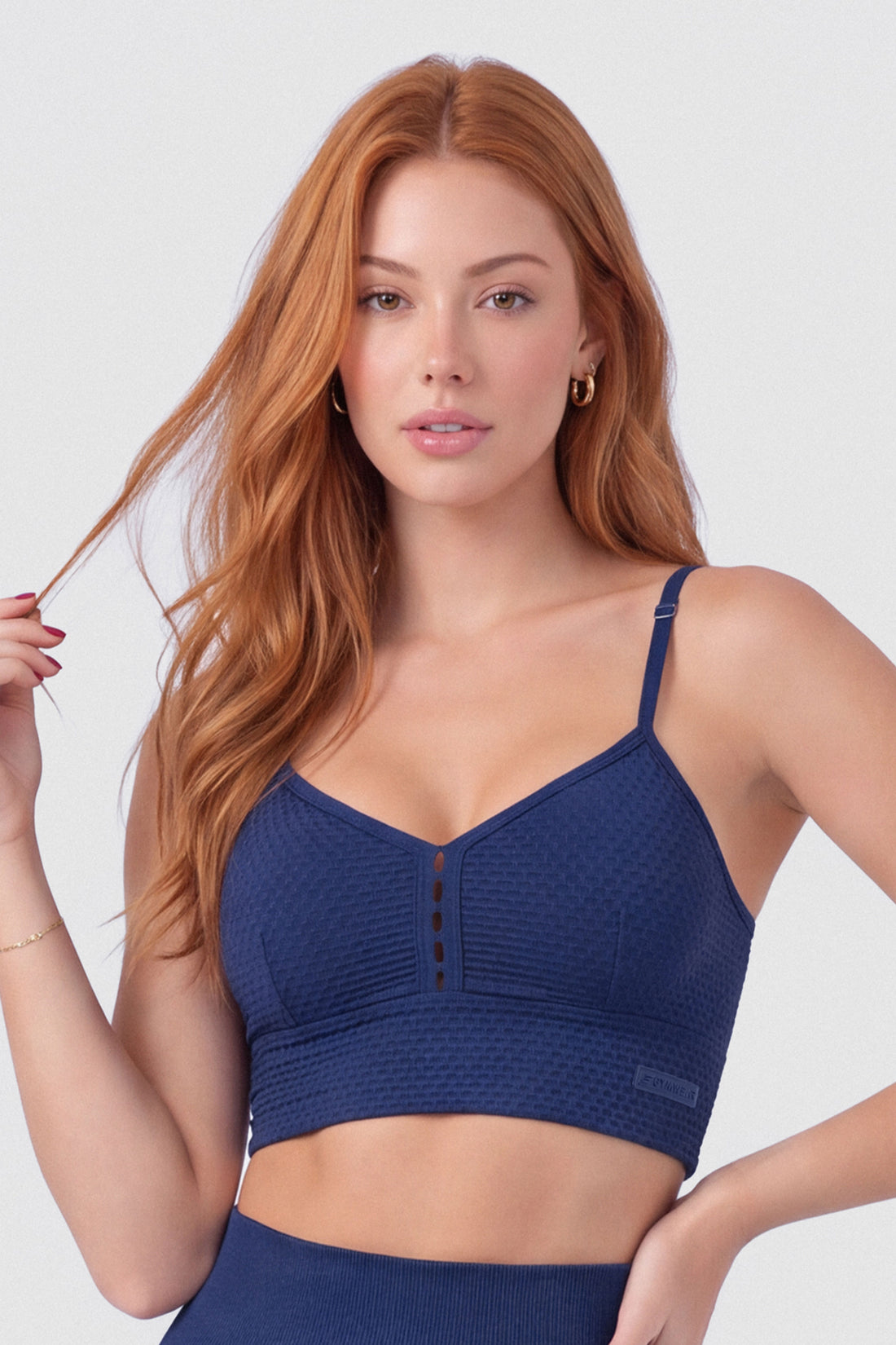 TOP DEPORTIVO AZUL NAVY TEXTURIZADO PPC