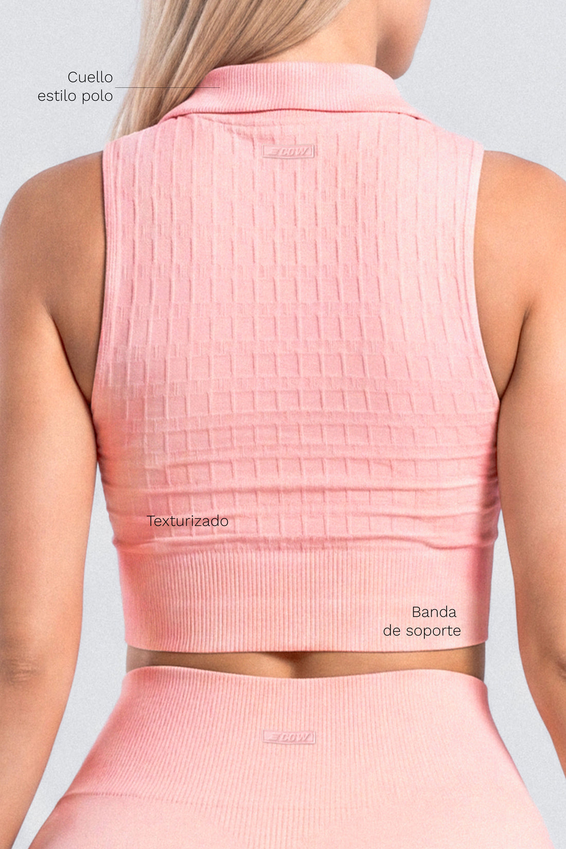 TOP ROSA MUSE CUELLO ESTILO POLO CCR