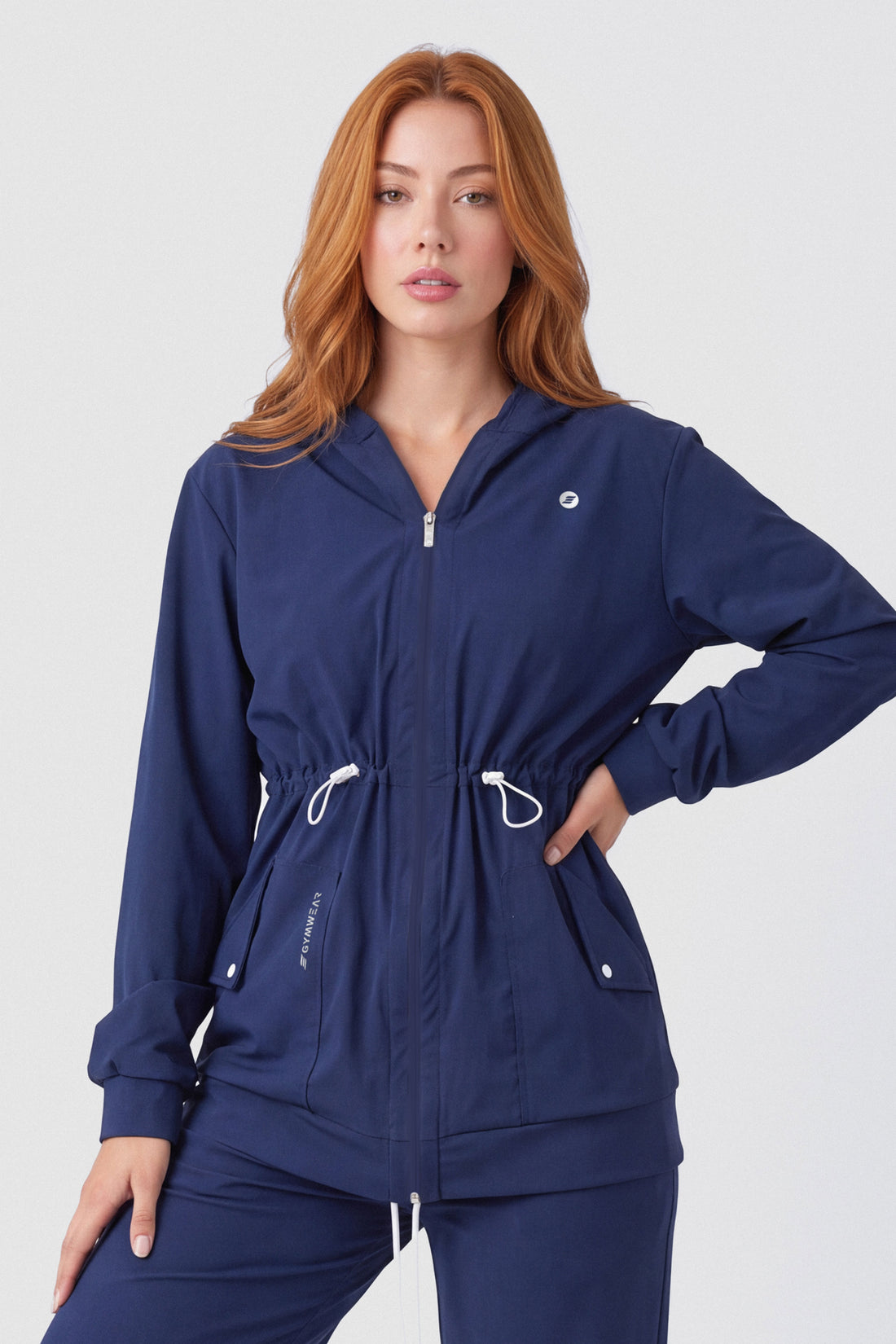 CHAQUETA AJUSTE EN LA CINTURA AZUL MARINO PPC