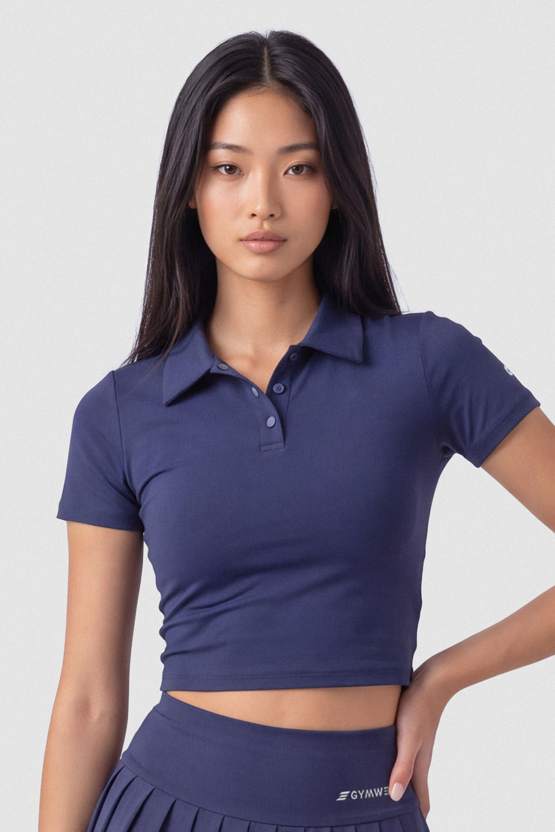 BLUSA ESTILO POLO AZUL MARINO PPC