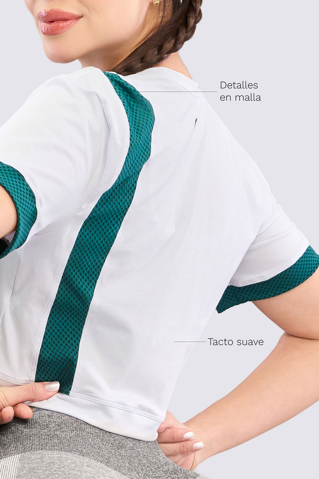 BLUSA  BLANCA CUELLO REDONDO RVC