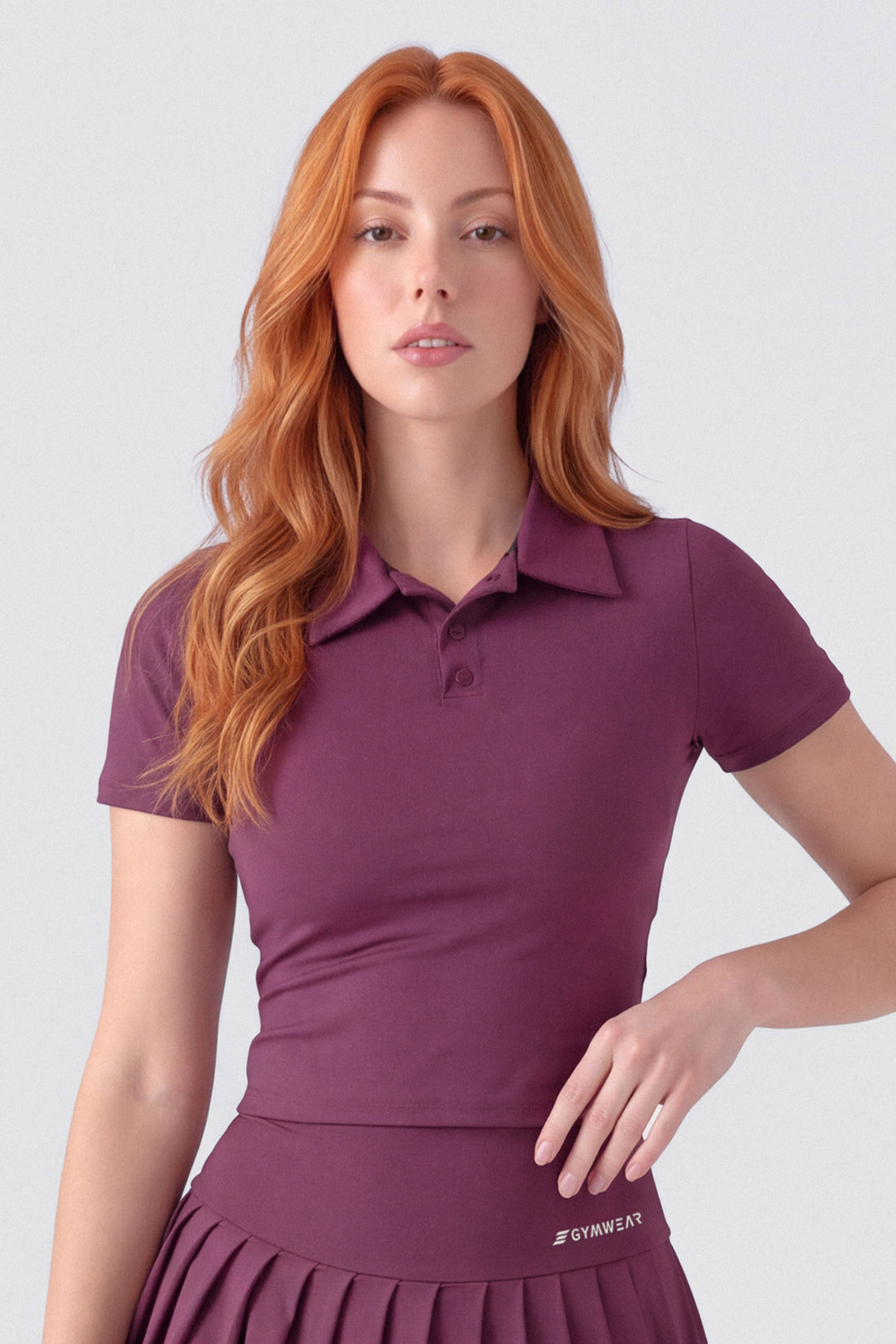 BLUSA ESTILO POLO VINOTINTO PPC
