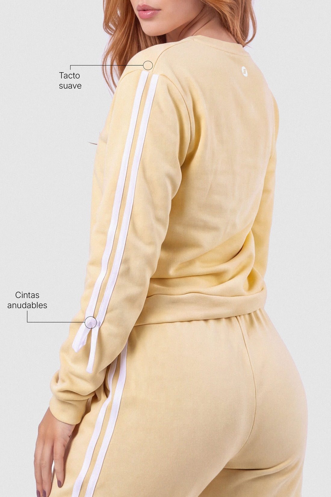 BUZO SOFT CUELLO REDONDO AMARILLO MANTEQUILLA PPC