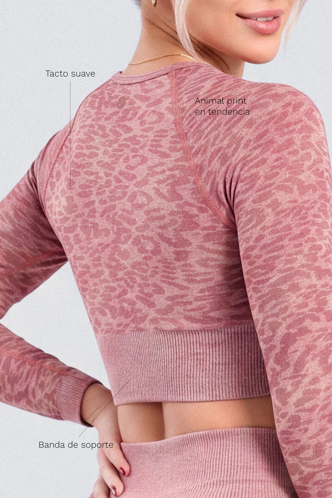 BUZO ANIMAL PRINT ROSADO CCR