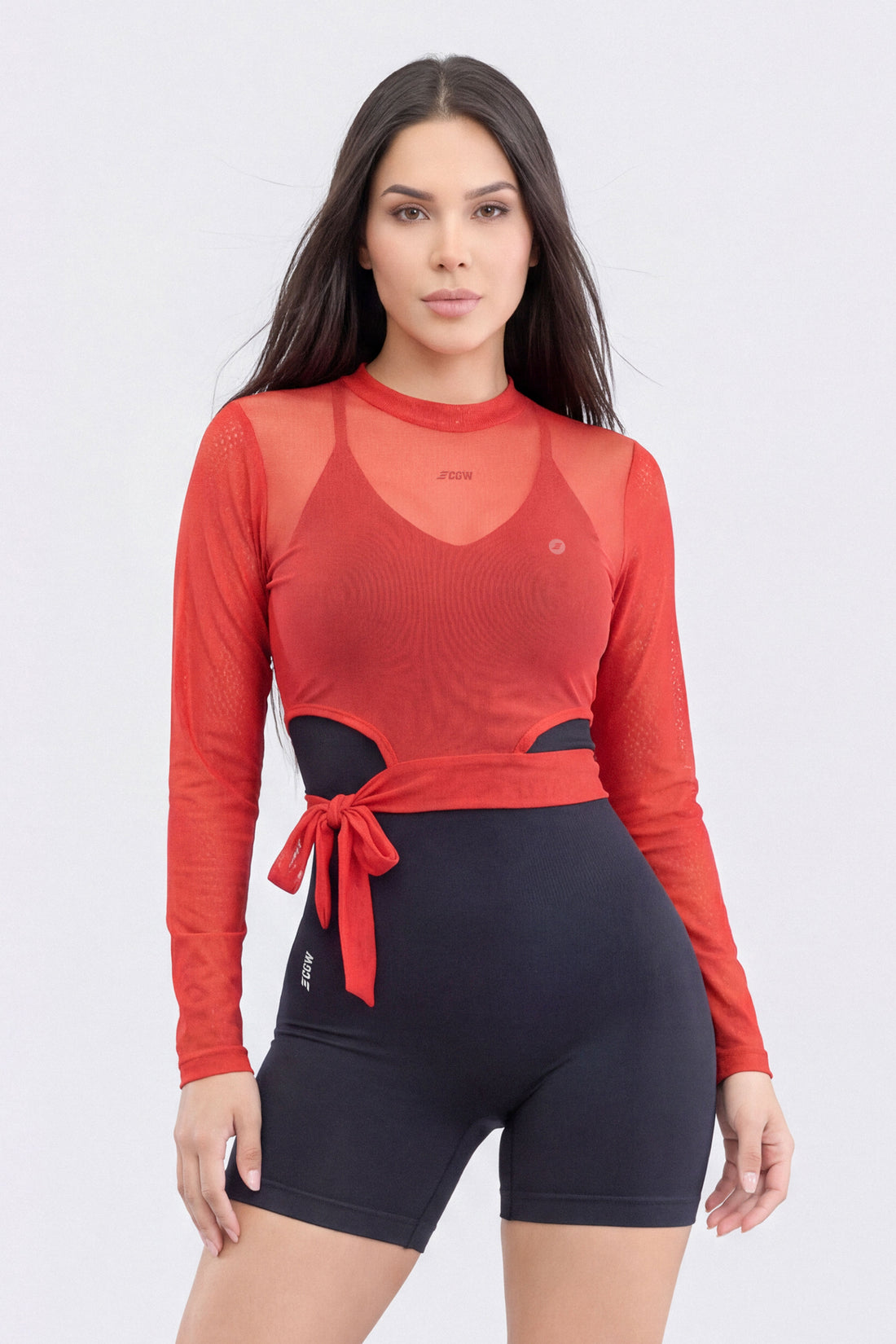 BUZO ROJO DE MALLA RVC