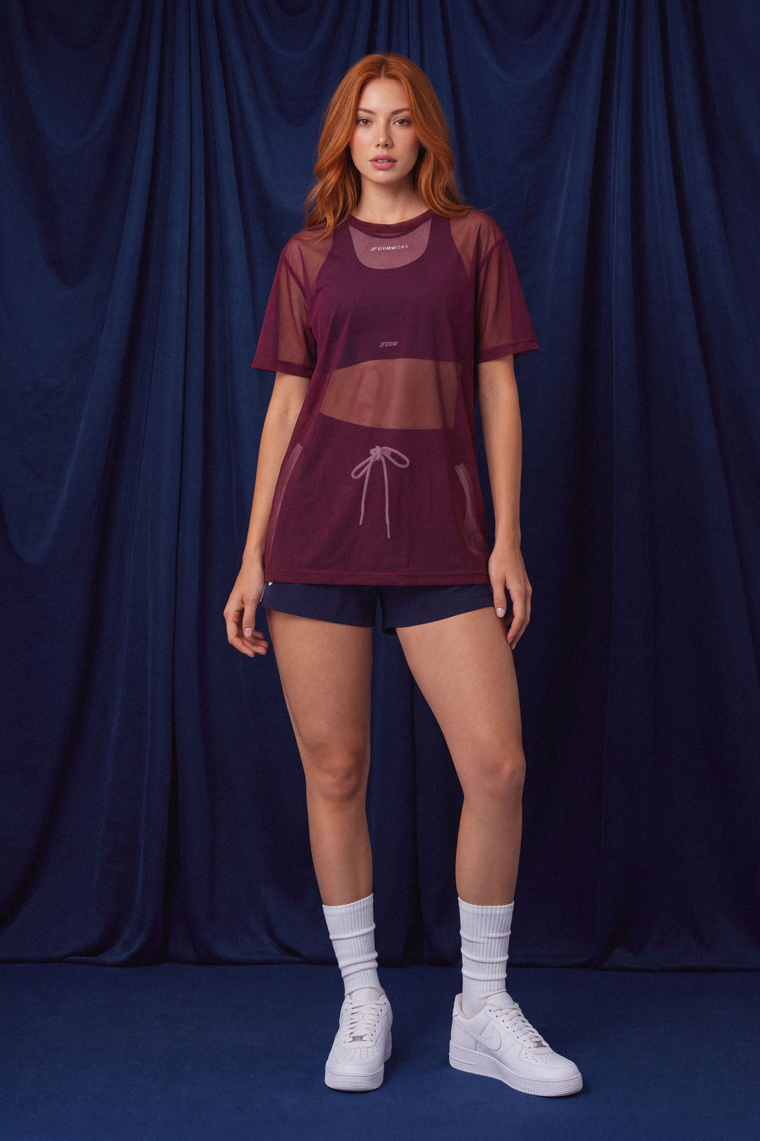 CAMISETA EN MALLA VINOTINTO PPC