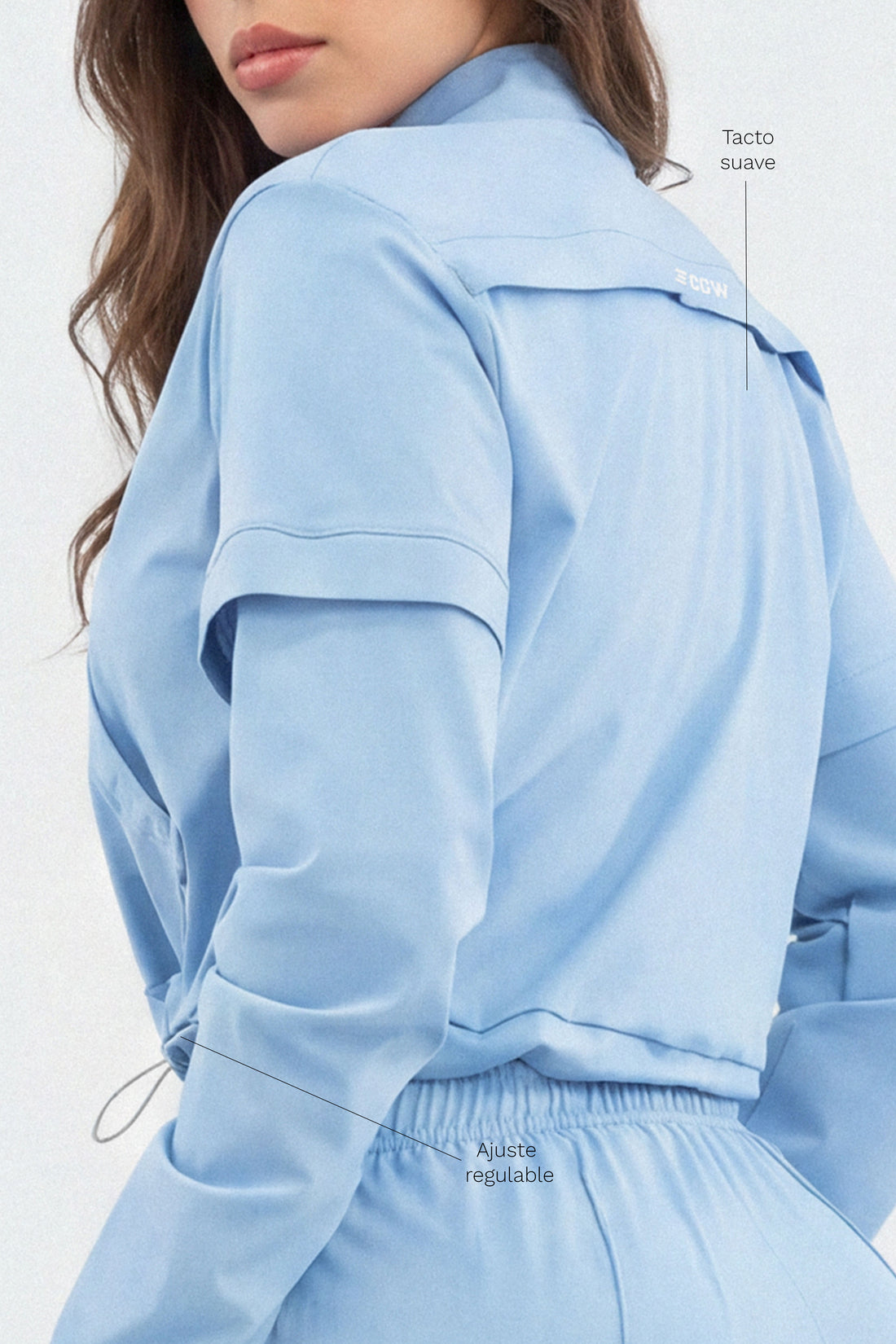 CHAQUETA AJUSTE REGULABLE BABY BLUE CDC