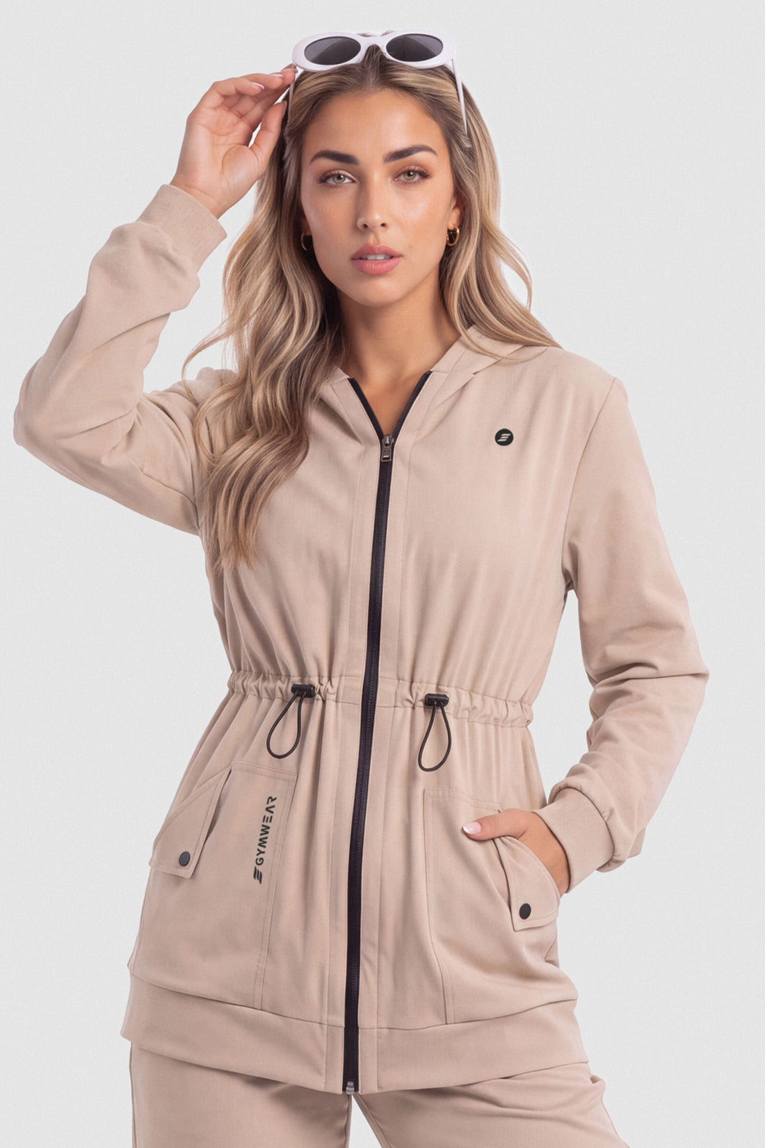 CHAQUETA AJUSTE EN LA CINTURA BEIGE ARENA PPC