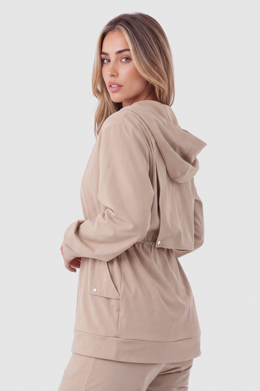 CHAQUETA AJUSTE EN LA CINTURA BEIGE ARENA PPC