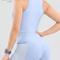 ENTERIZO BABY BLUE CIERRE FRONTAL CDC
