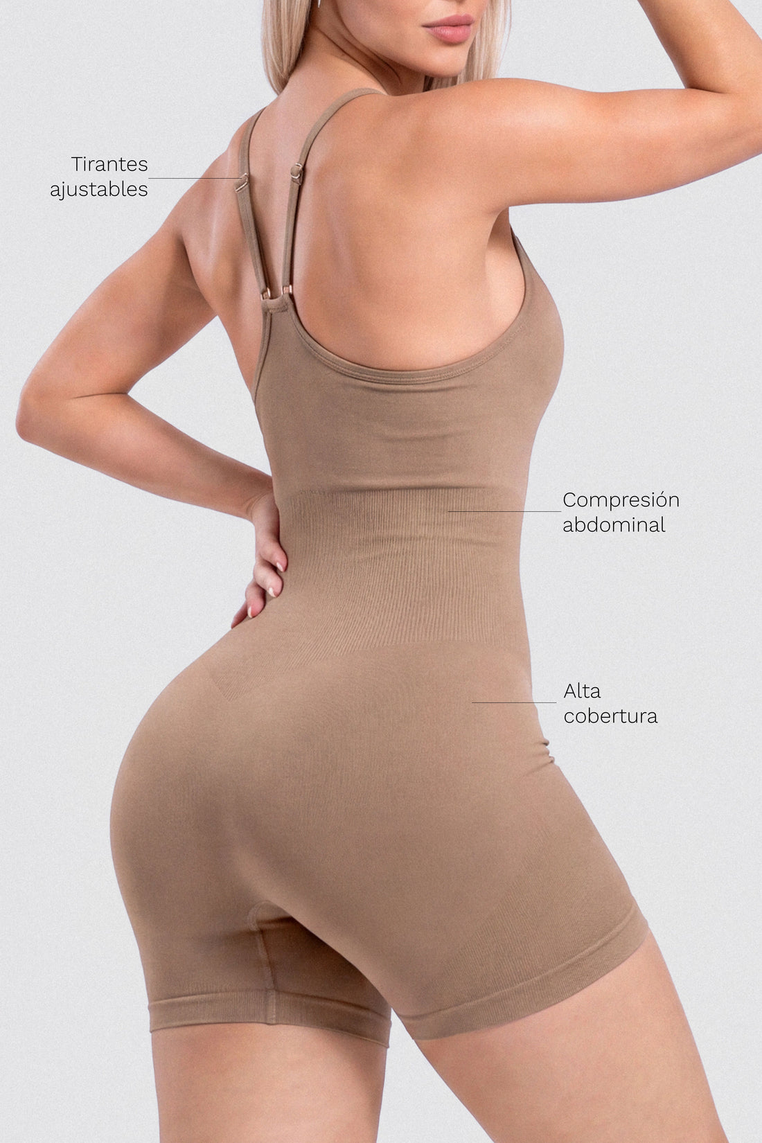 ENTERIZO SEAMLESS MOCCA ESENCIAL FIT RVC