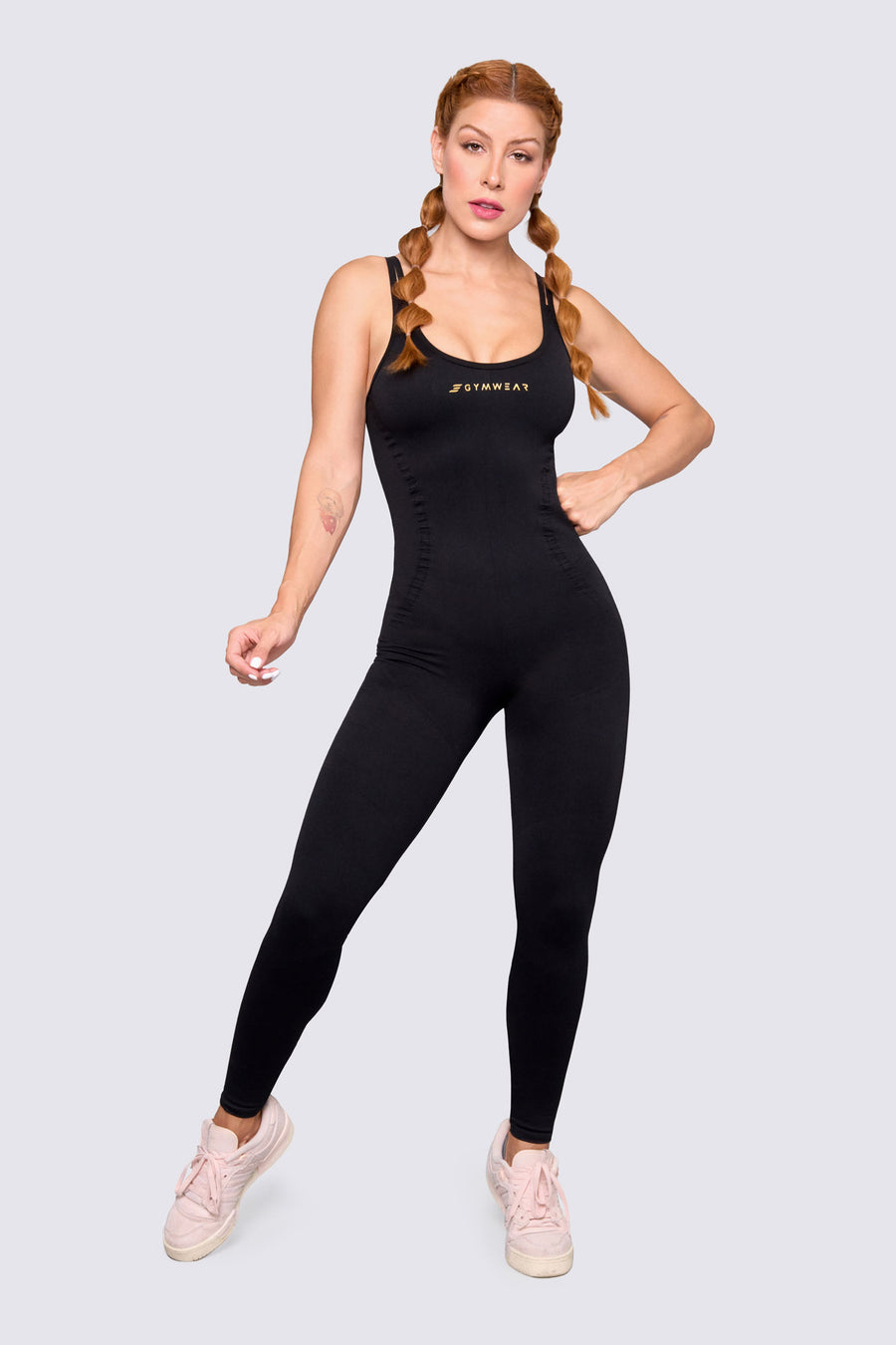 ENTERIZO SEAMLESS COLOR NEGRO, AJUSTE PERFECTO.