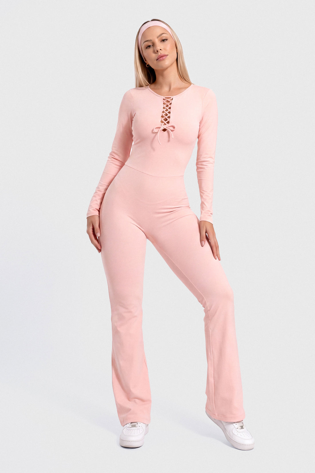 ENTERIZO MANGA LARGA BOTA CAMPANA ROSA MUSE CCR