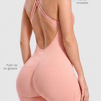 ENTERIZO ESCOTE EN ESPALDA Y PUSH UP ROSA MUSE CCR