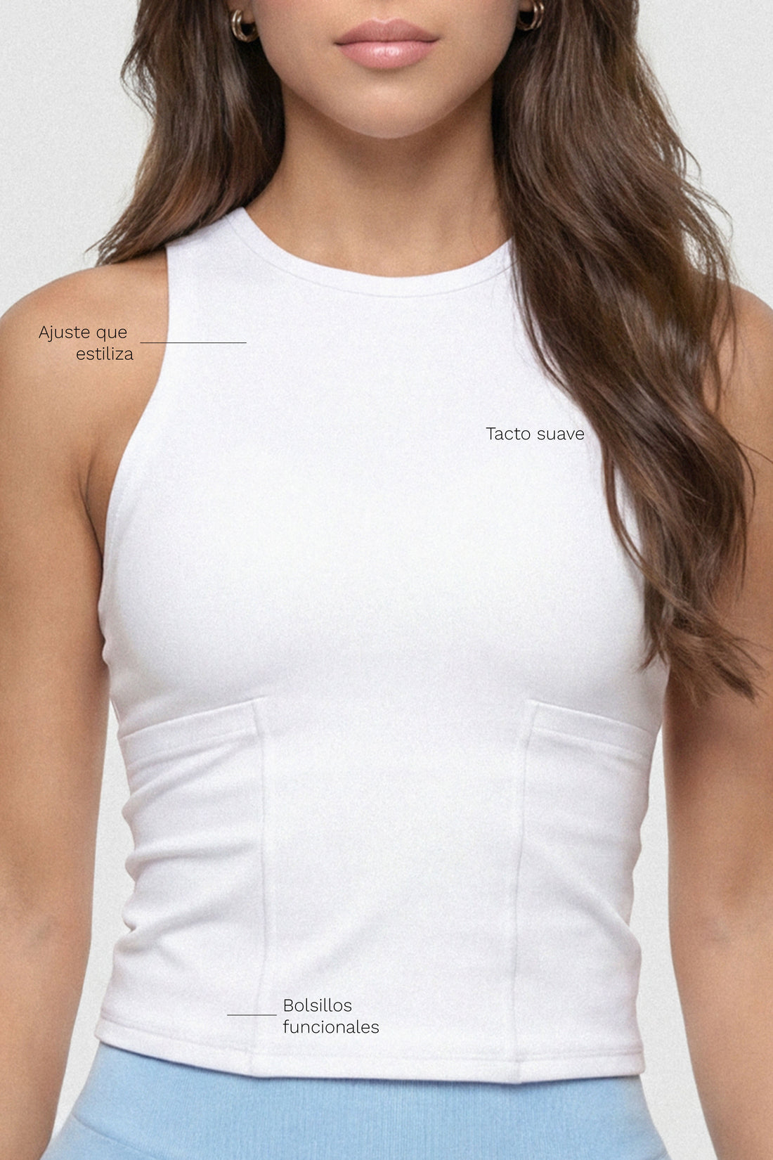 ESQUELETO MUJER BLANCO CUELLO REDONDO CDC