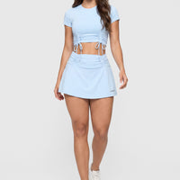 FALDA SHORT MUJER BABY BLUE CDC