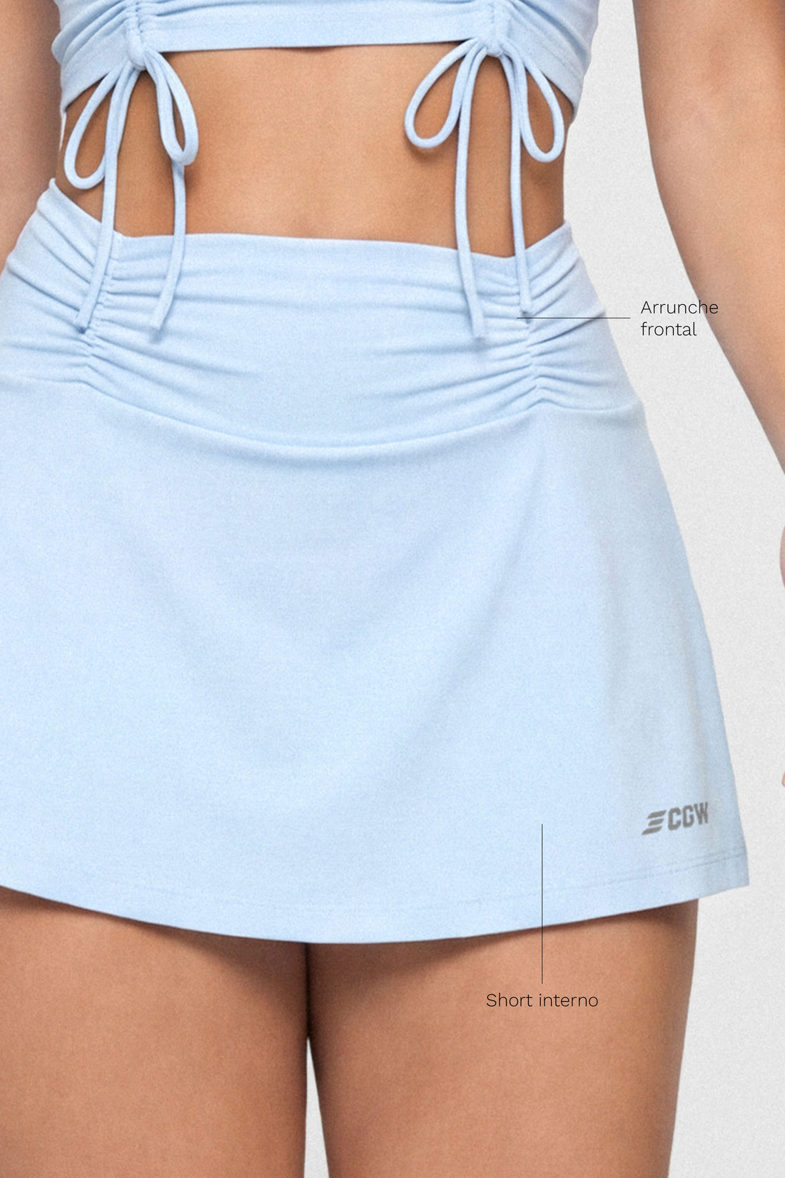 FALDA SHORT MUJER BABY BLUE CDC