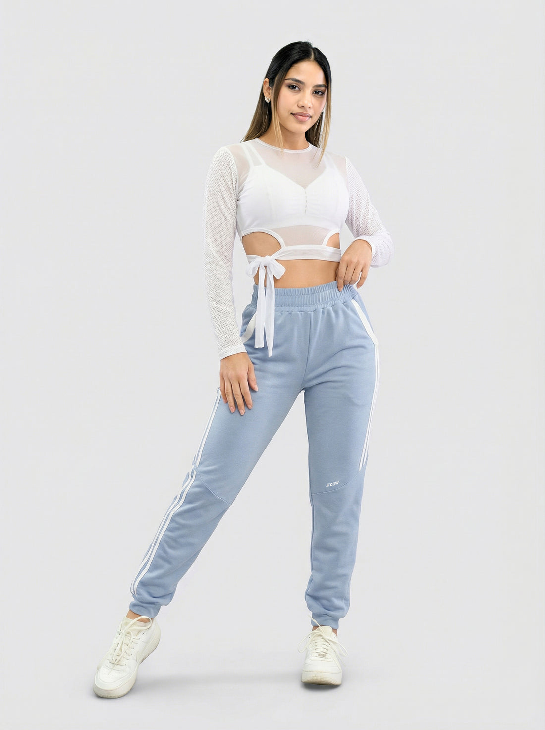 BUZO BLANCO DE MALLA RVC