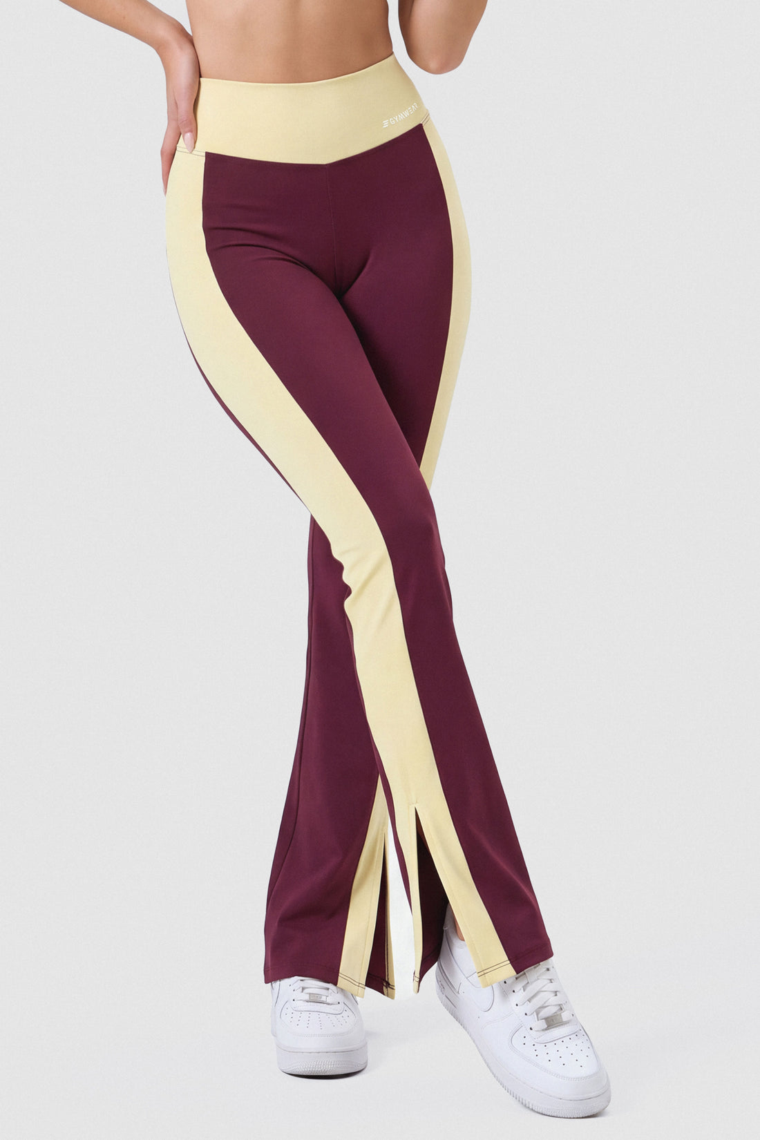 LEGGINGS FLARE TIRO ALTO VINOTINTO  PPC