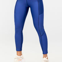 LEGGINGS COLOR AZUL, CON BOLSILLOS LATERALES