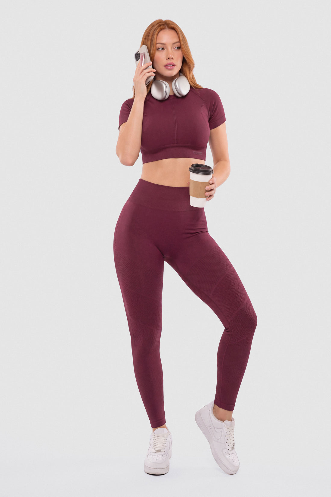 LEGGINGS VINOTINTO PRETINA ALTA PPC