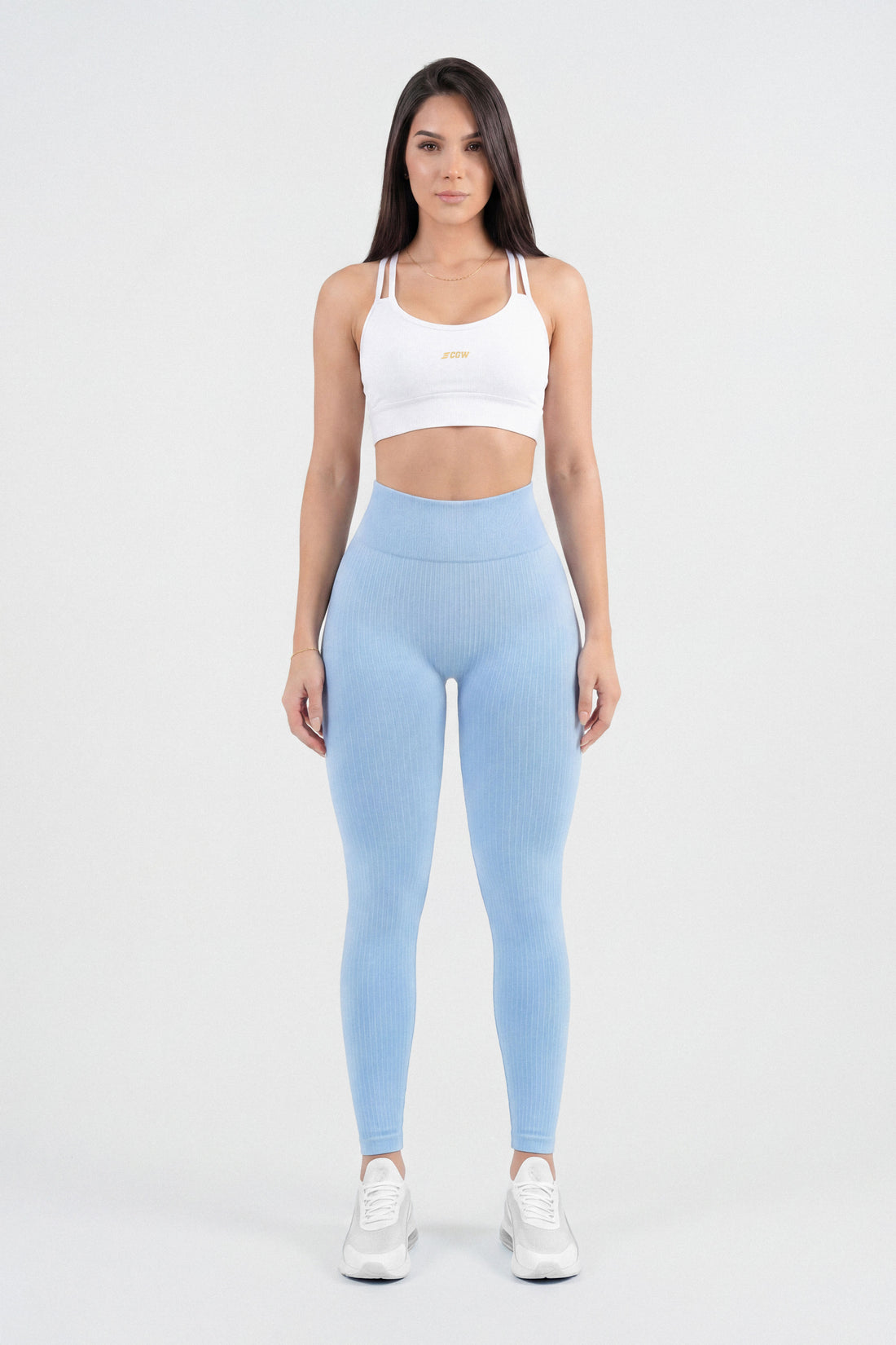 LEGGINGS BABY BLUE TEXTURA ACANALADA CDC