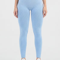 LEGGINGS BABY BLUE TEXTURA ACANALADA CDC